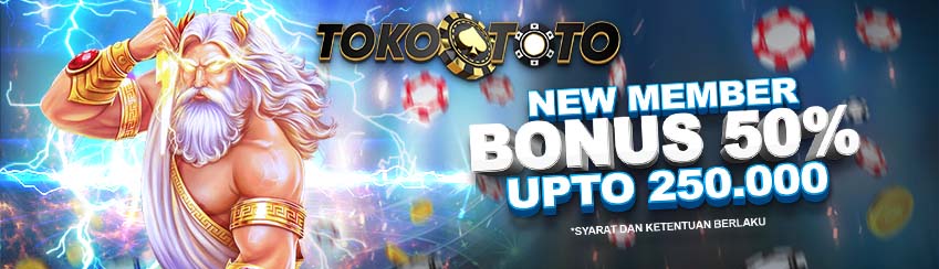 BONUS KHUSUS NEW MEMBER 50%